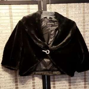 Fake fur overcoat